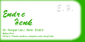 endre henk business card